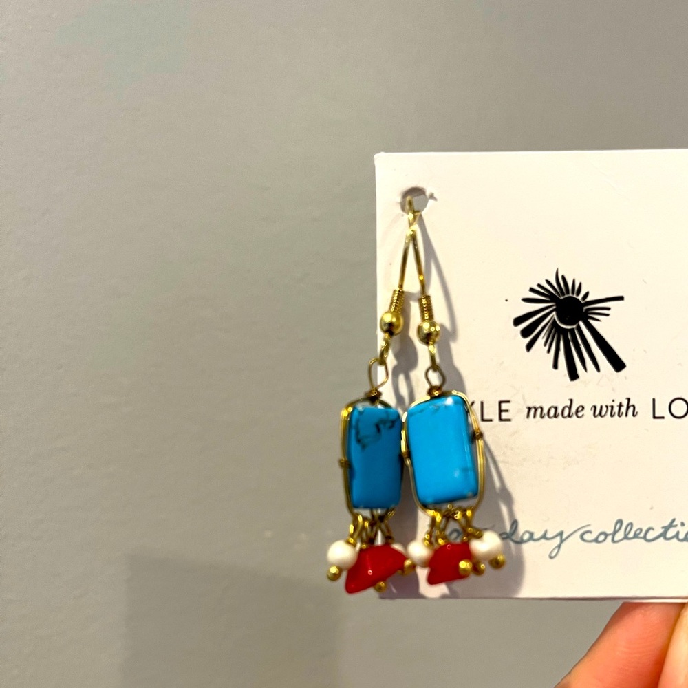 Noonday Collection Turquoise Earrings